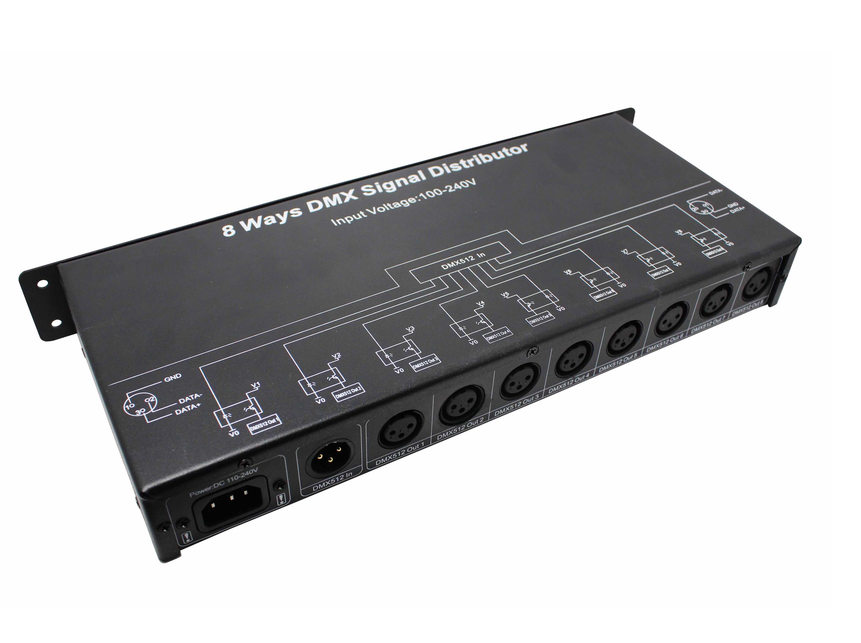 1/4/8 channels Optional DMX Signal Distributor,Used For Amplifying DMX512 Digital Lighting Control Signal,improve whole digital lighting control system 1/4/8 channels Optional DMX Signal Distributor,Used For Amplifying DMX512 Digital Lighting Control Signal,improve whole digital lighting control system